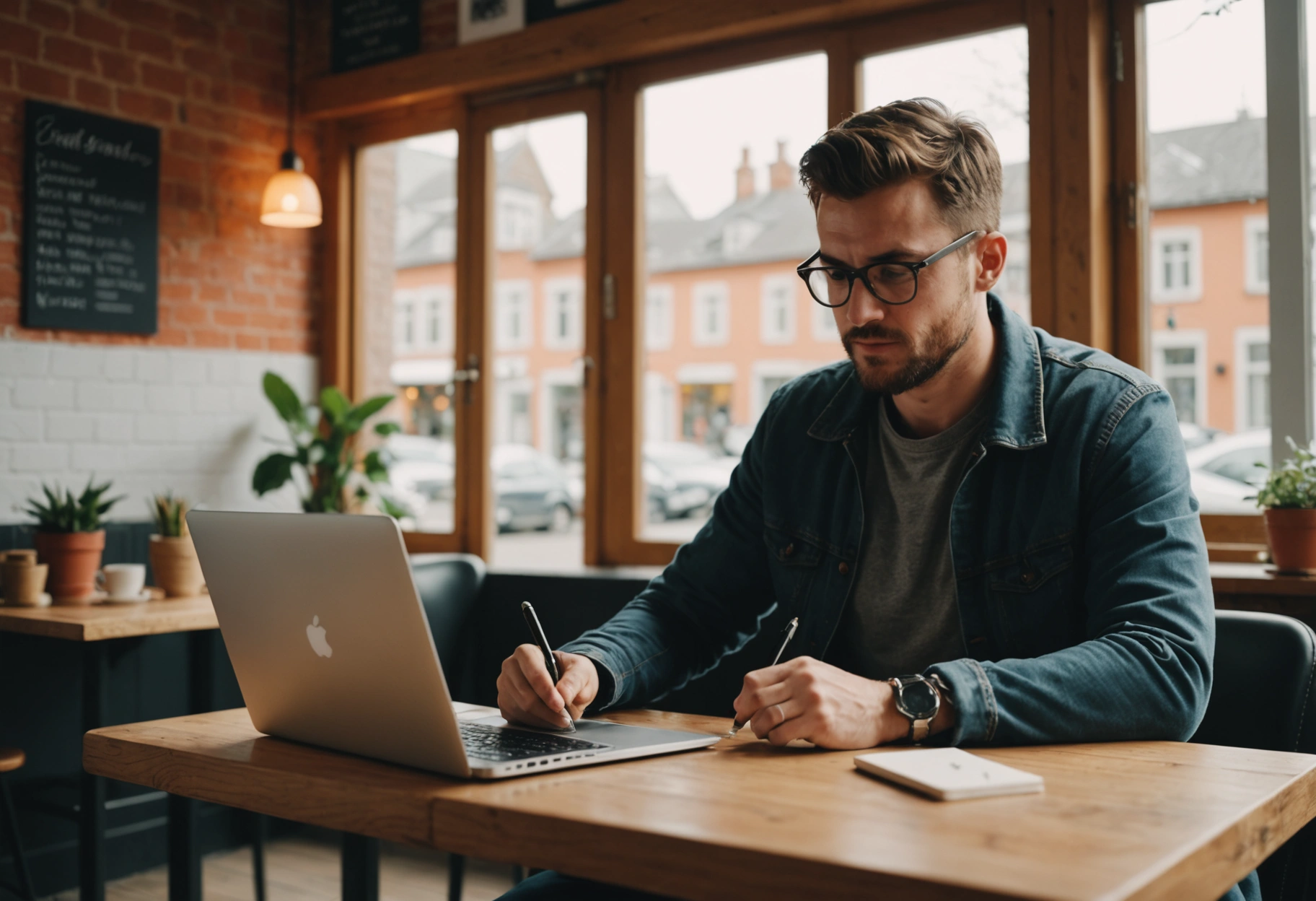 Professionnel rédigeant du contenu pour sa communication en ligne